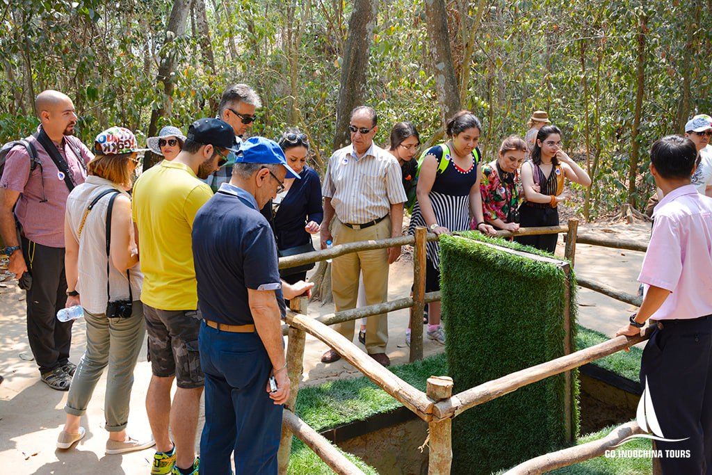 Cu Chi Tunnels is about 60km from the center of Ho Chi Minh City, among the top 6 most special man-made works in the world.